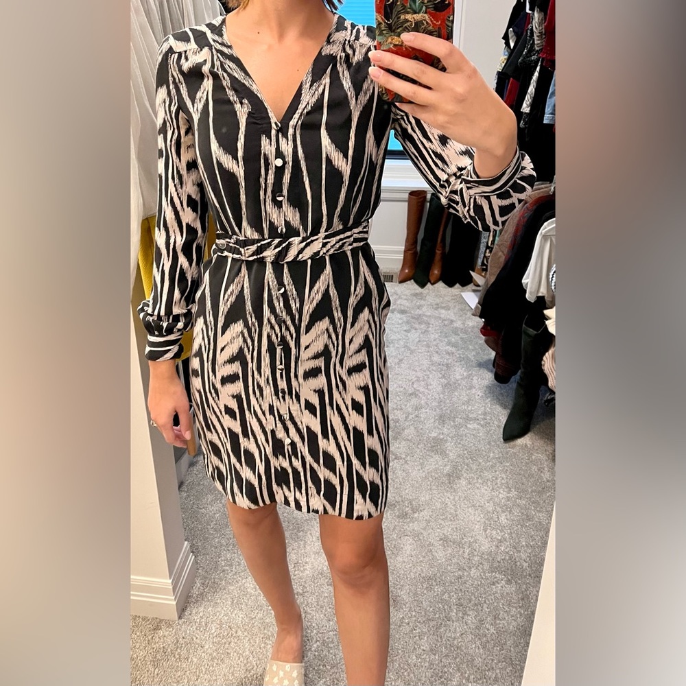 Presley Skye silk printed fitted dress